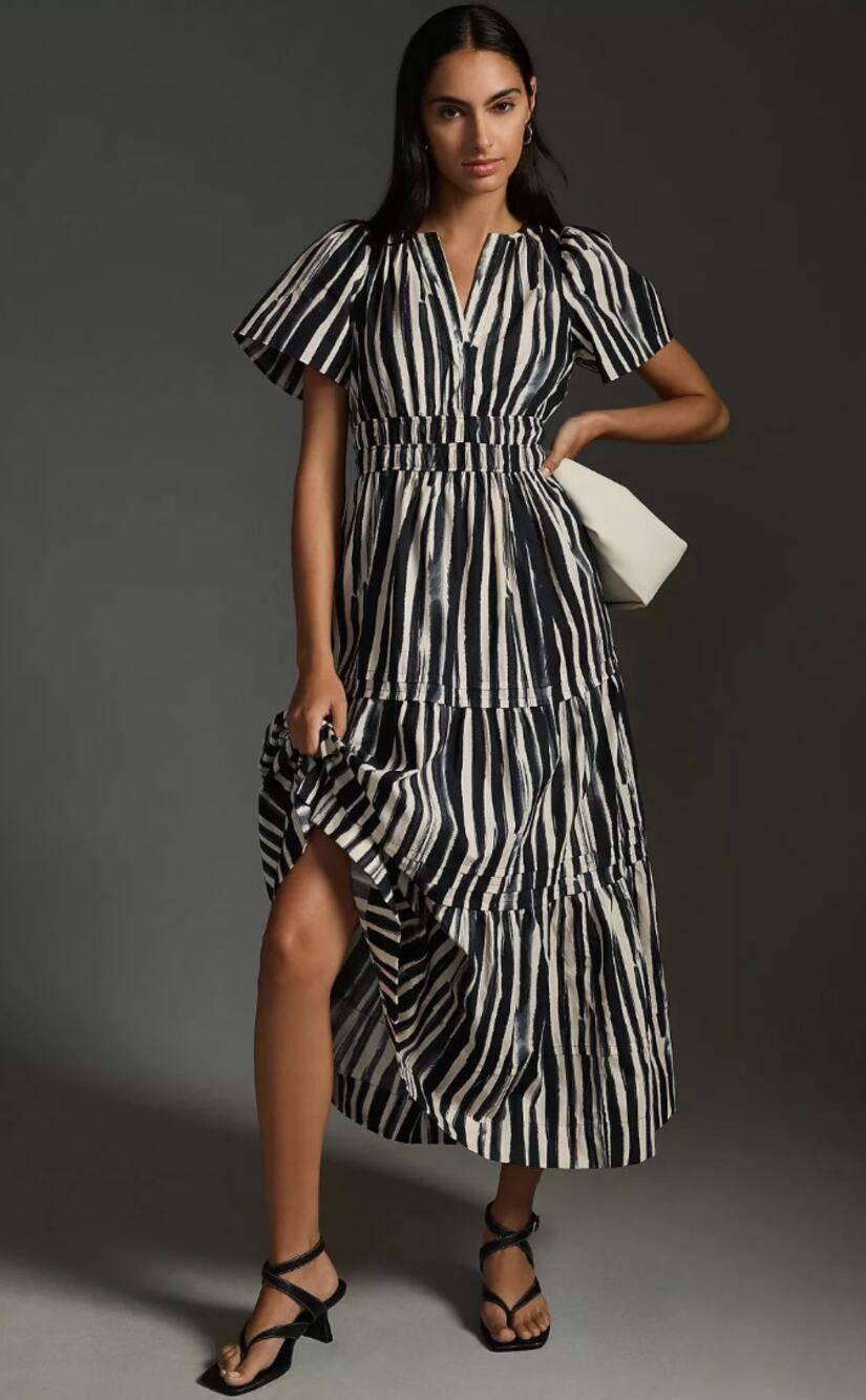 Anthropologie Carbon The Somerset Maxi Dress XXS